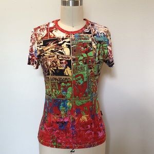 JPG Jeans Comic Print  tee